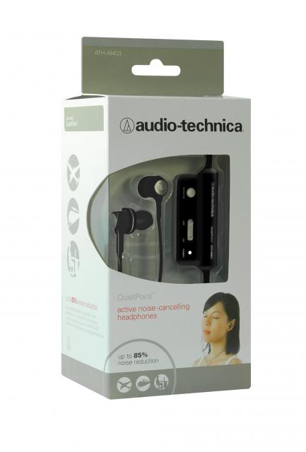 Audiotechnica - ATH-ANC3 BK Casque à réduction de Bruit