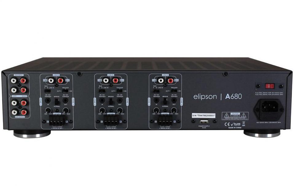 Elipson - A680 Amplificateur de puissance 6 canaux, 3 zones
