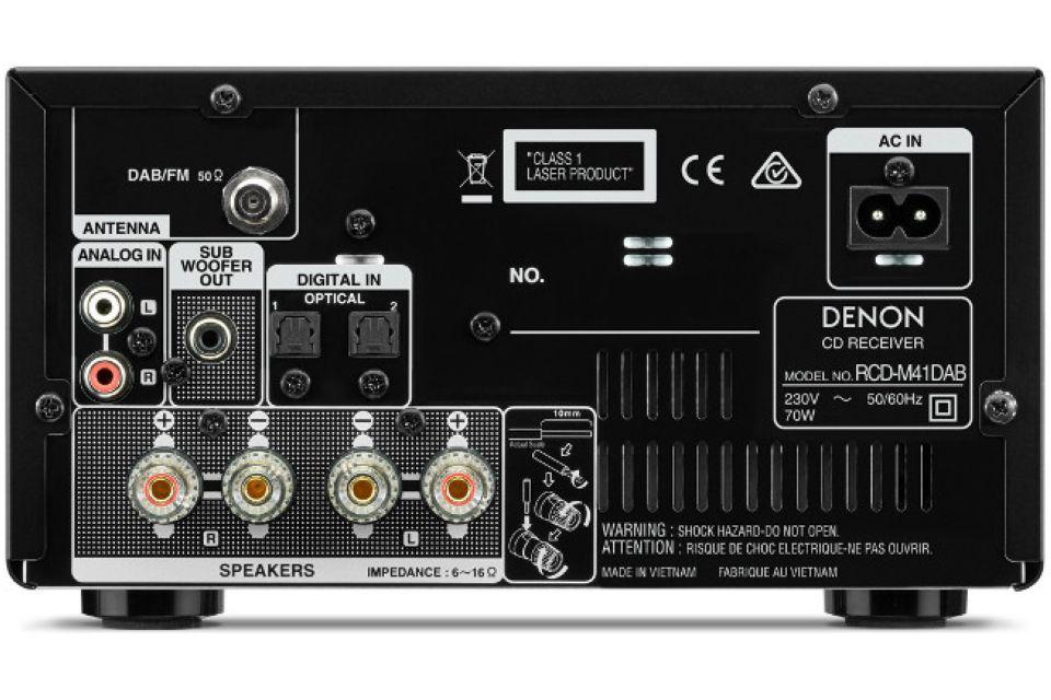 Denon - D-M41DAB Mini chaine tout en un Amplificateur CD / Tuner
